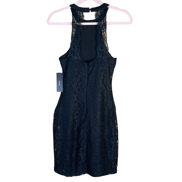 Lulu’s Women’s Black Lace Body-Con Mini Cocktail Dress With Back Cut-Out… - Picture 5 of 16